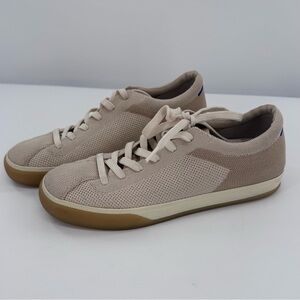 Rothy's Beige Knit Sneakers with Gum Sole
